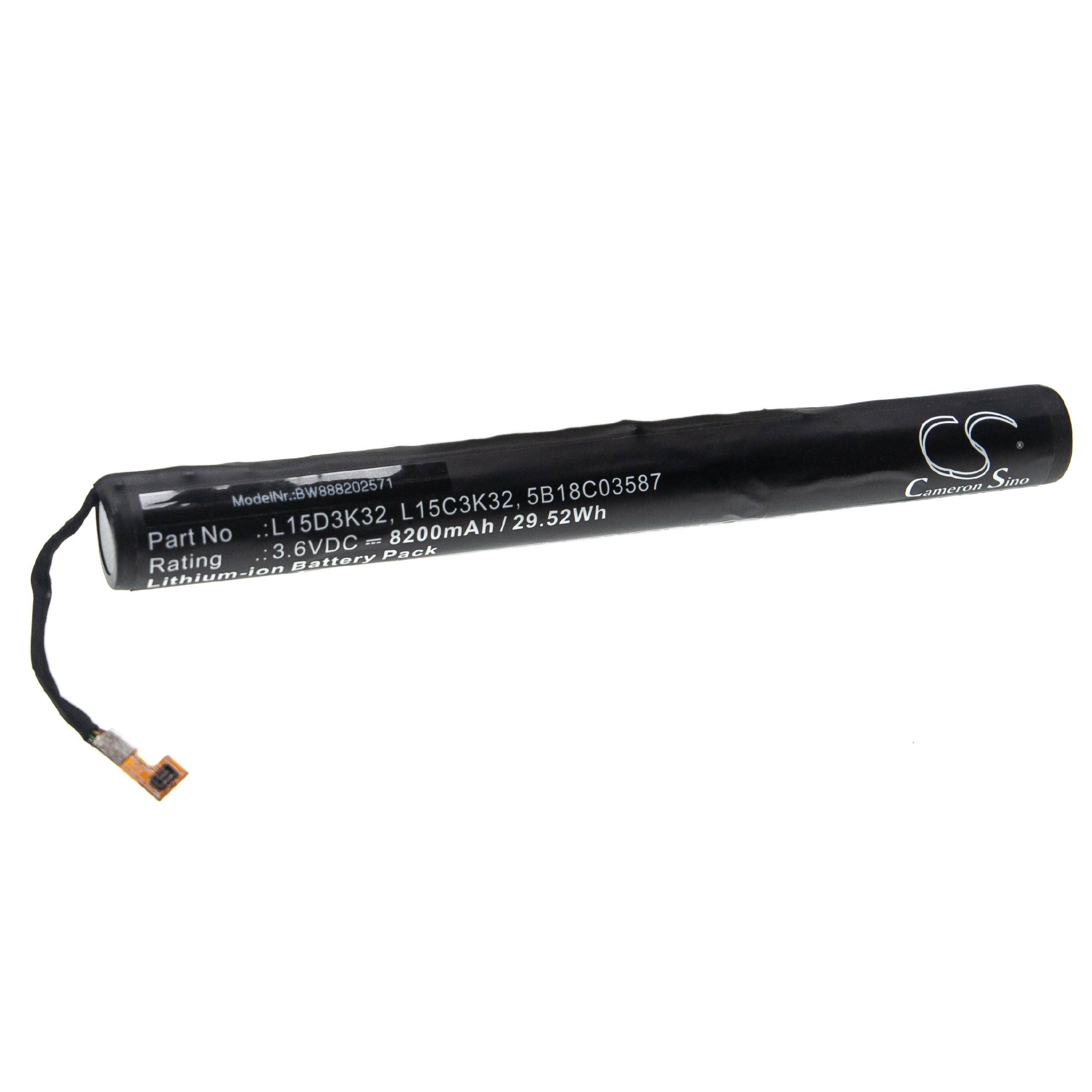 vhbw Akku kompatibel mit Lenovo Yoga Tab 3 10 Tablet Pad (8200 mAh, 3,6 V, Li-Ion)