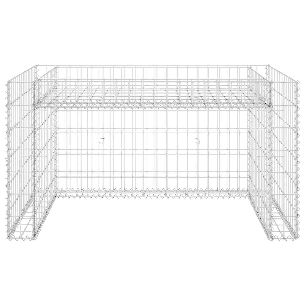 vidaXL Rasenmäher-Garage mit Hochbeet 110x80x60 cm Stahldraht