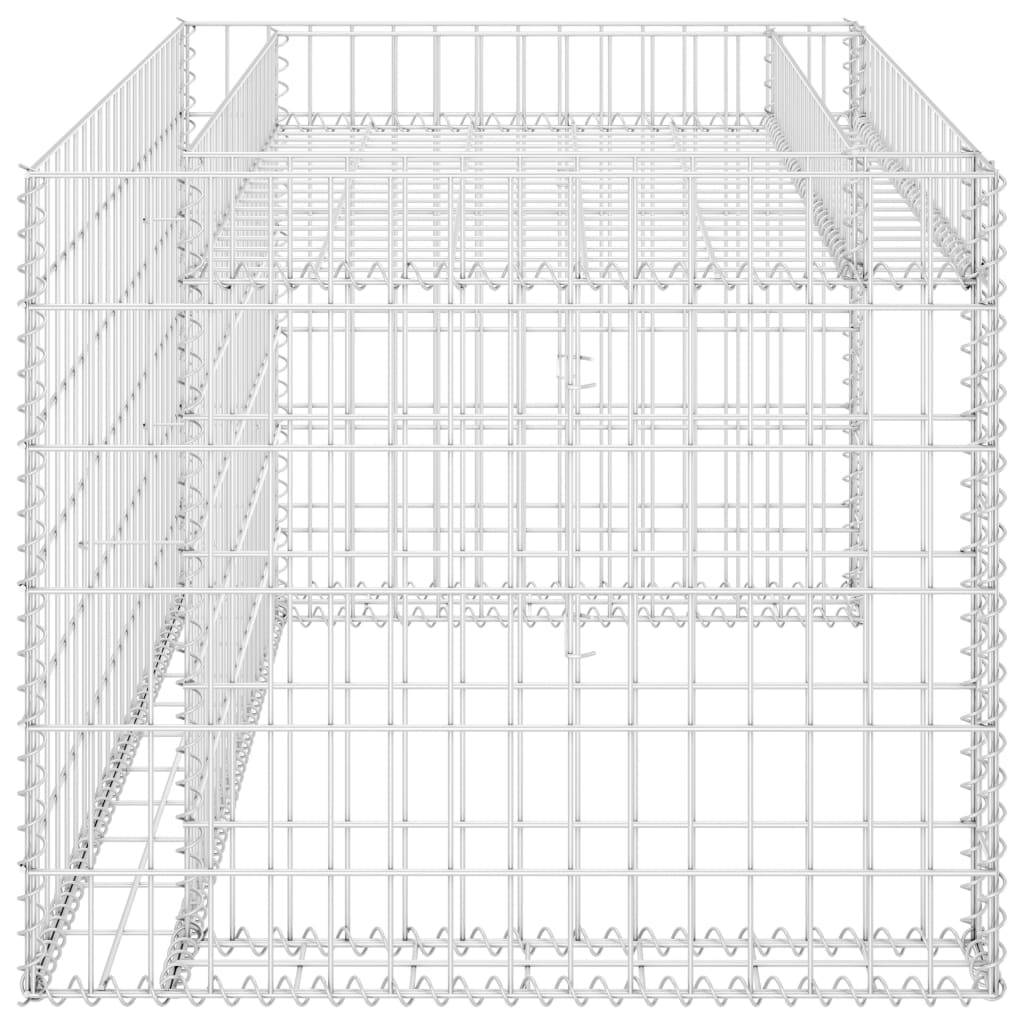 vidaXL Rasenmäher-Garage mit Hochbeet 110x80x60 cm Stahldraht