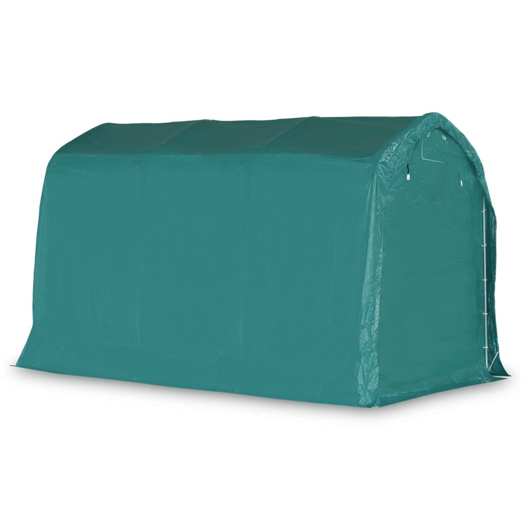 vidaXL Garagenzelt PVC 2,4x3,6 m Grün