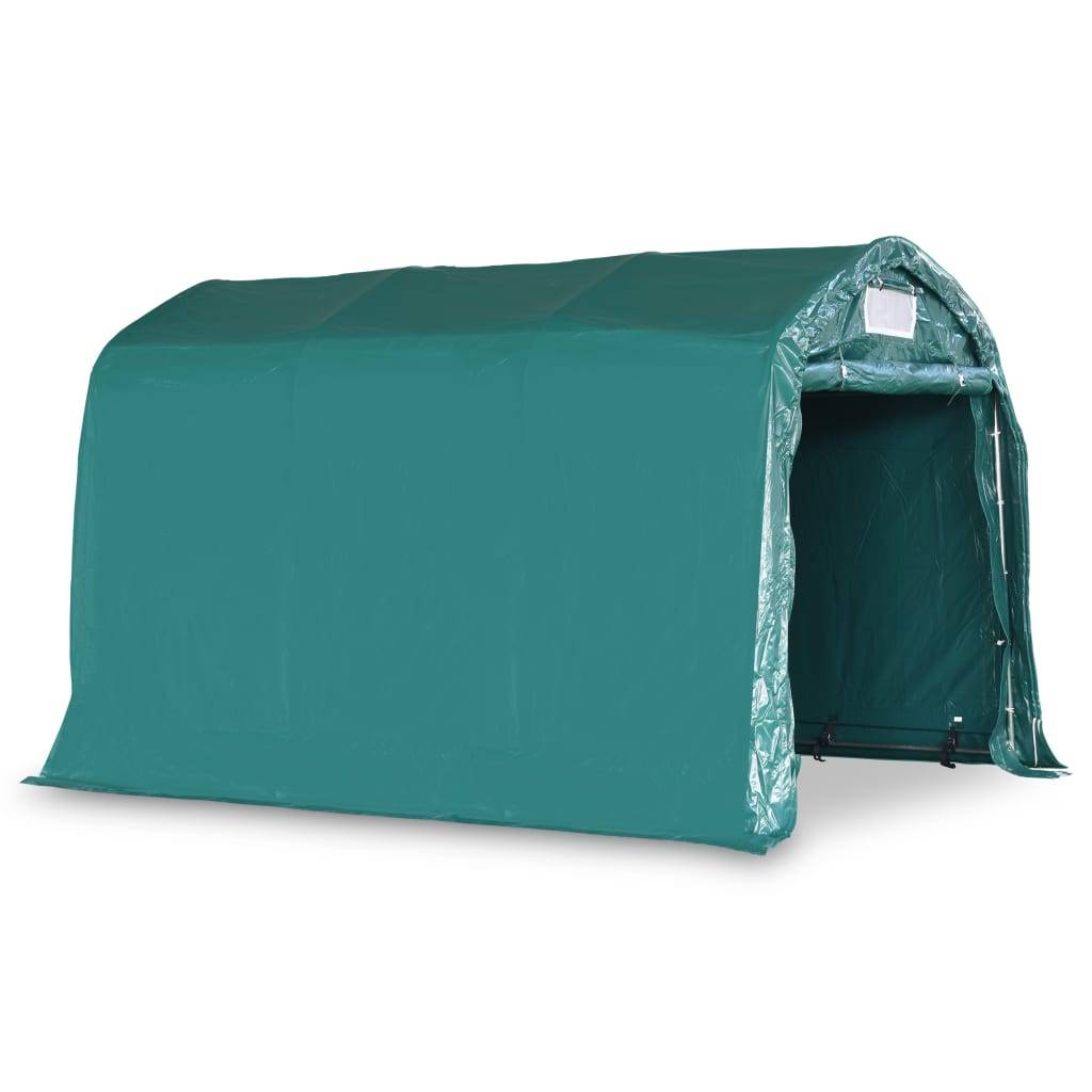 vidaXL Garagenzelt PVC 2,4x3,6 m Grün
