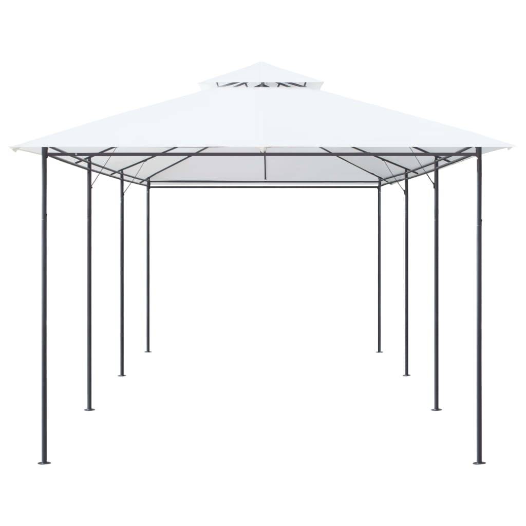 vidaXL Pavillon 600x298x270 cm Weiß 180g/m²