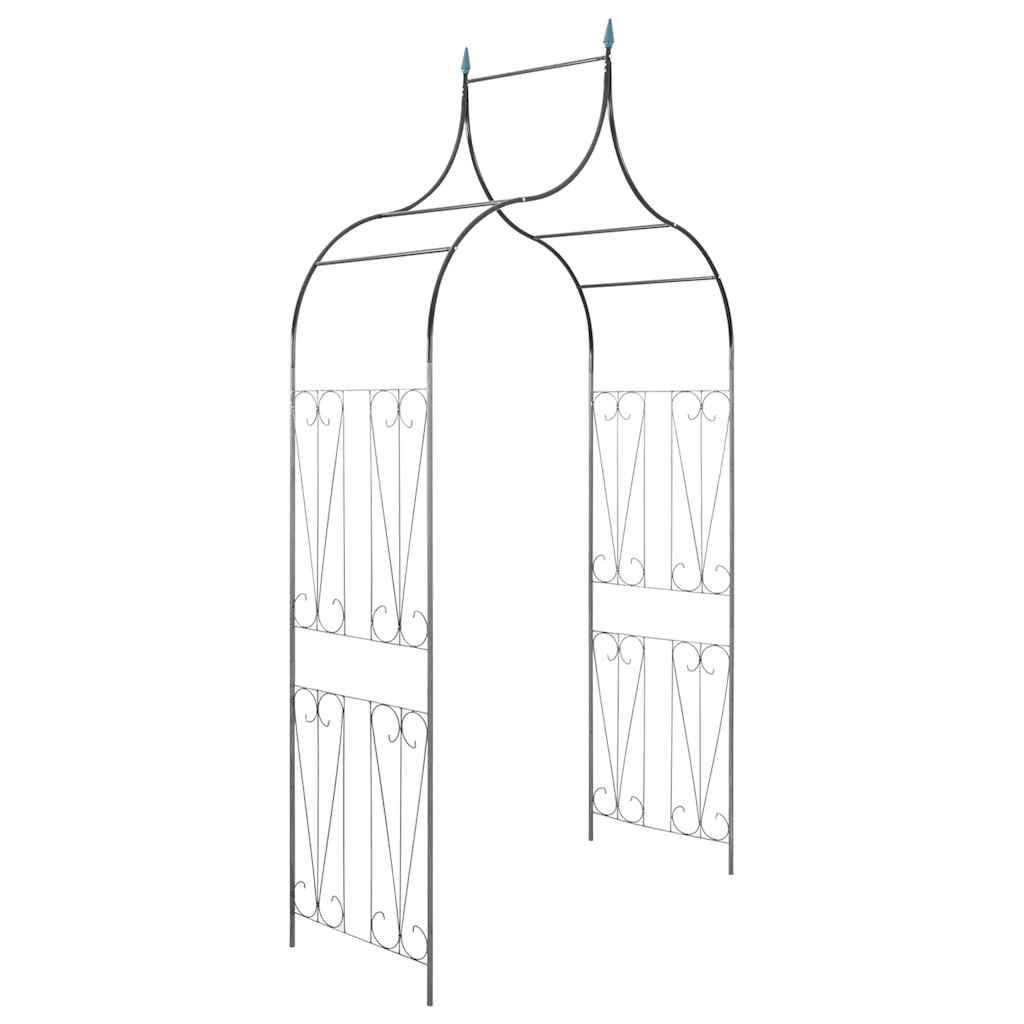 vidaXL Rosenbogen mit Deko-Spitzen Dunkelgrün