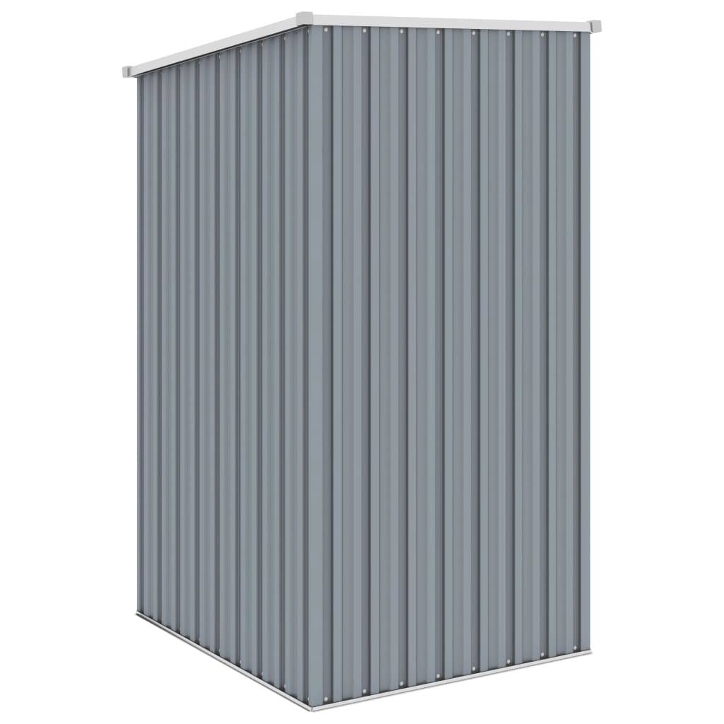 vidaXL Gerätehaus Grau 87x98x159 cm Verzinkter Stahl