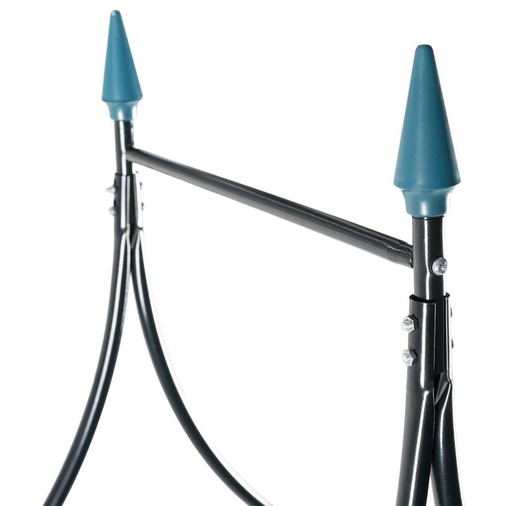 vidaXL Rosenbogen Dunkelgrün 120x38x258 cm Eisen