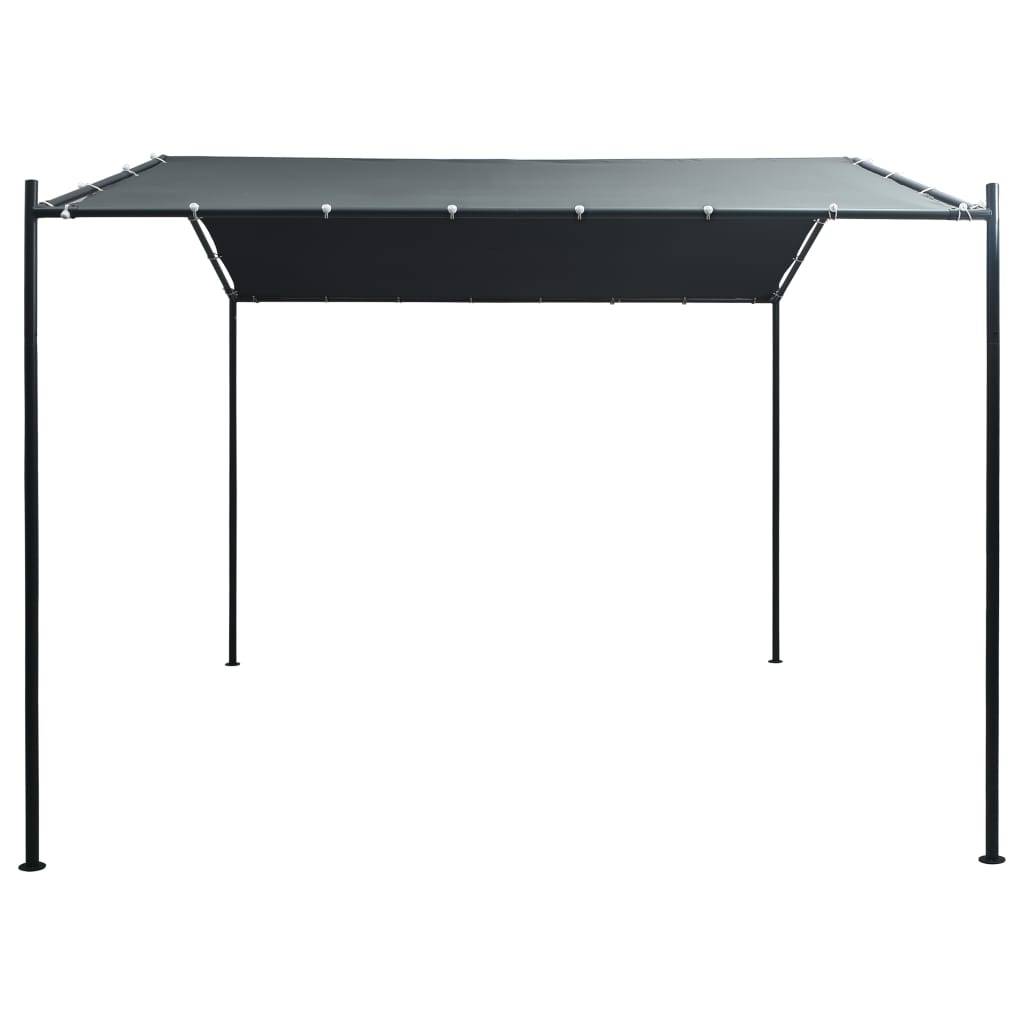 vidaXL Pavilion Partyzelt Überdachung 3x3 m Stahl Anthrazit