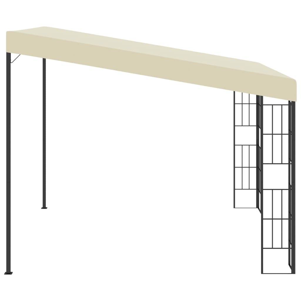 vidaXL Wand-Pavillon 3x3 m Creme Stoff