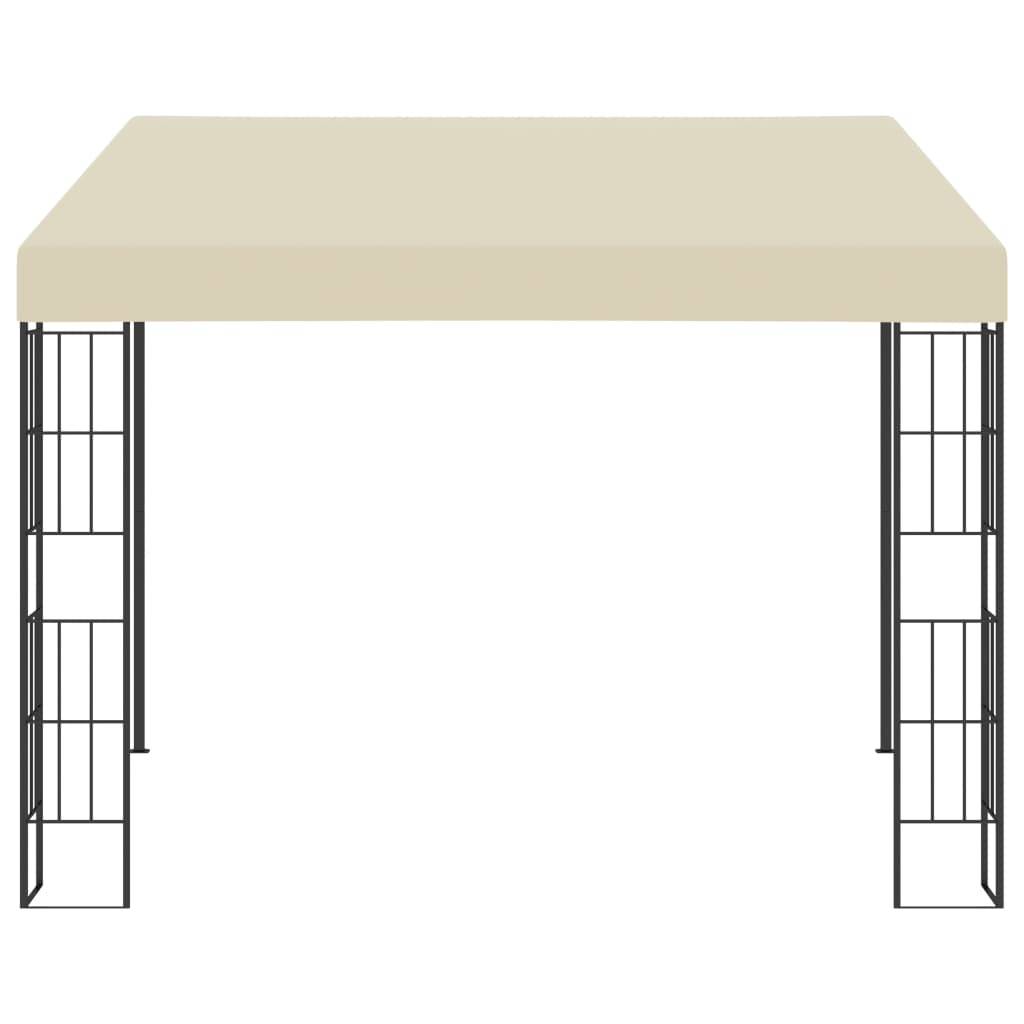 vidaXL Wand-Pavillon 3x3 m Creme Stoff