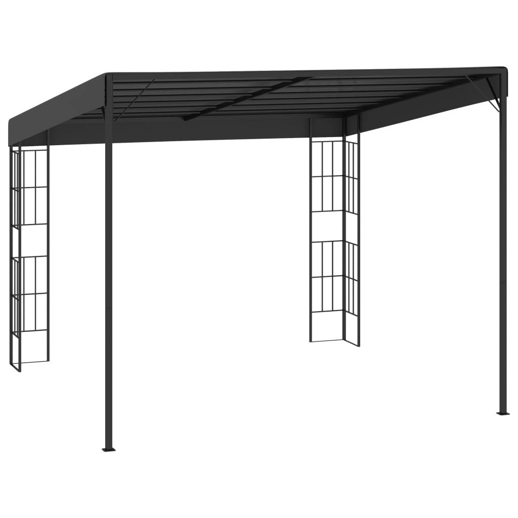 vidaXL Wand-Pavillon 3x3 m Anthrazit Stoff