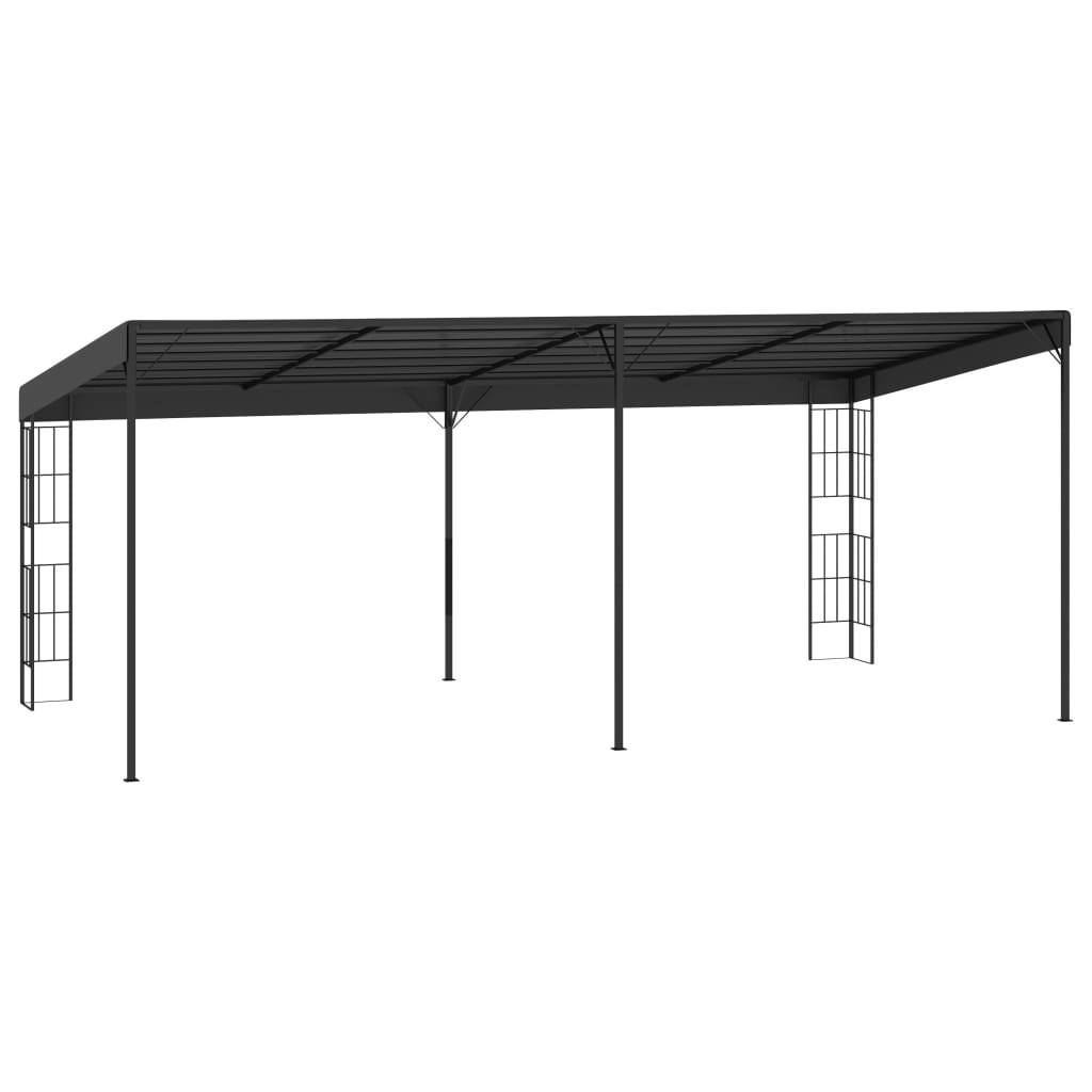 vidaXL Wand-Pavillon 3x6 m Anthrazit Stoff