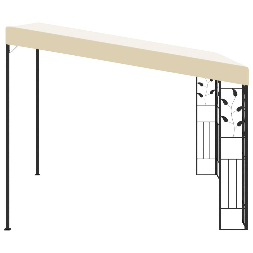 vidaXL Wand-Pavillon 3x3x2,5 m Cremeweiß