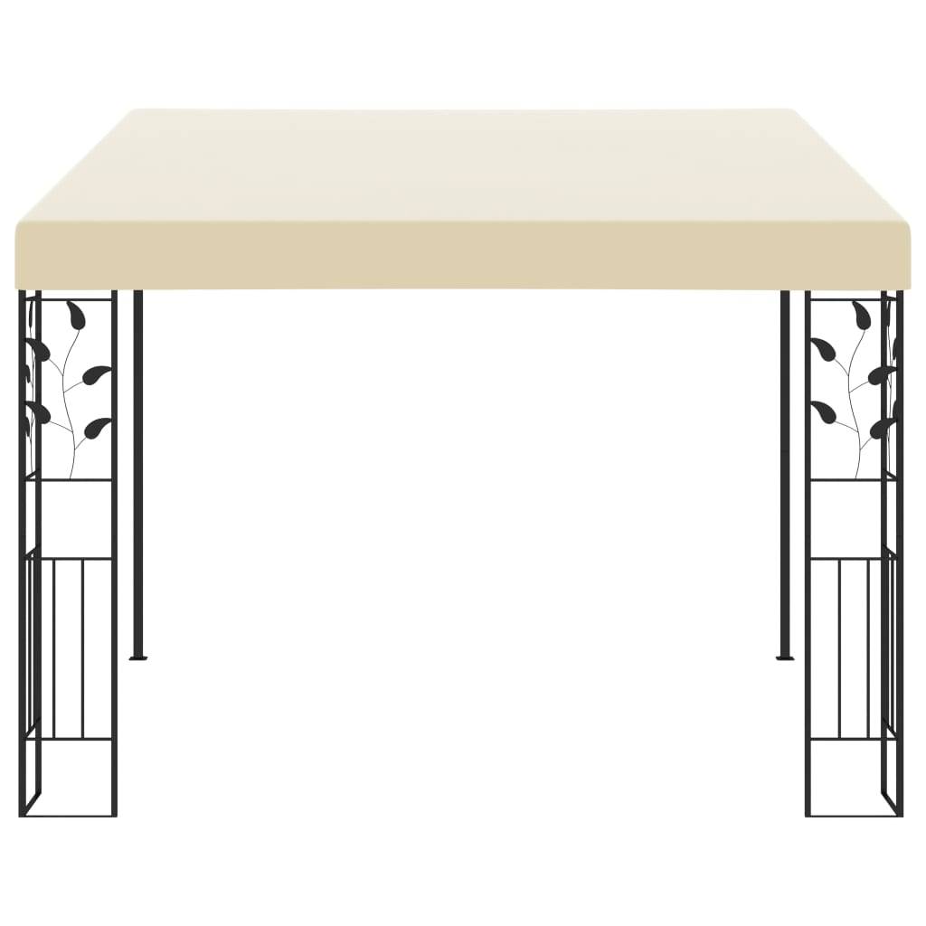 vidaXL Wand-Pavillon 3x3x2,5 m Cremeweiß