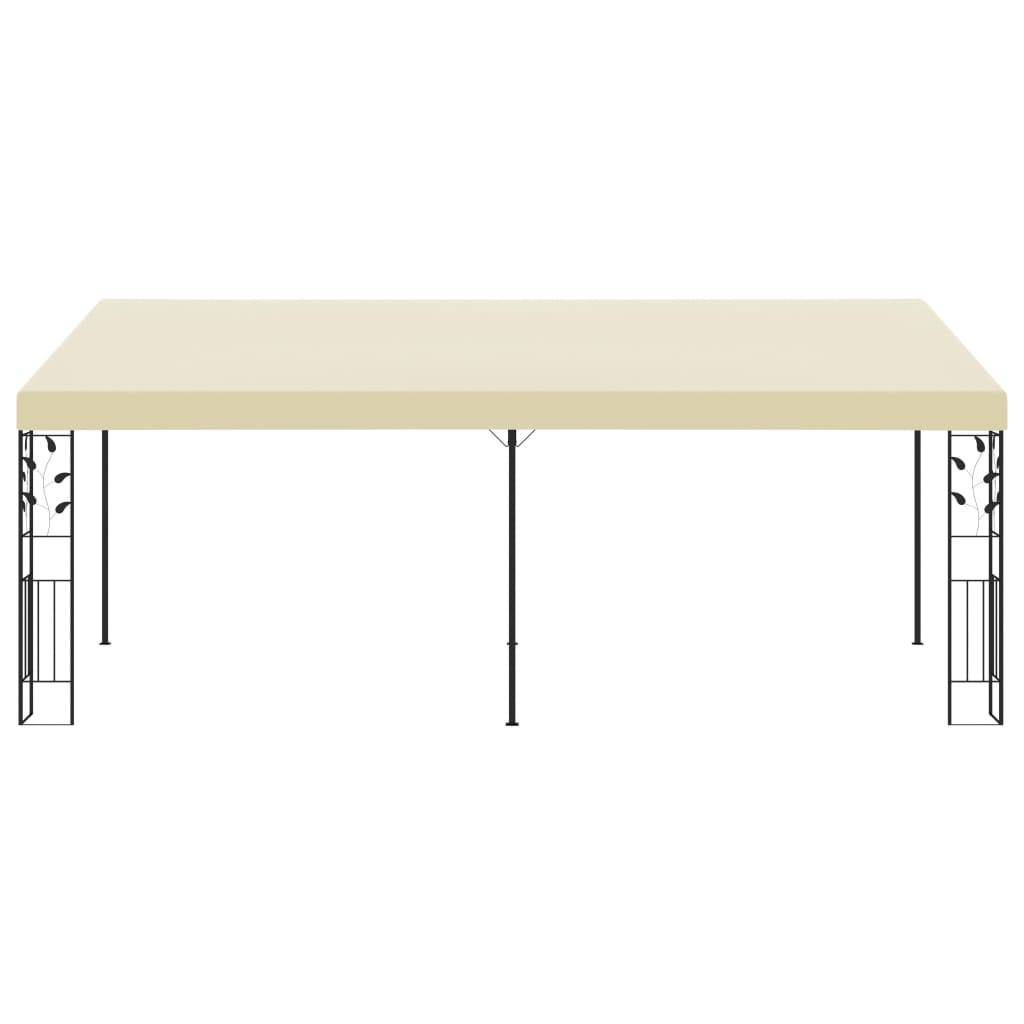 vidaXL Wand-Pavillon 6x3x2,5 m Cremeweiß