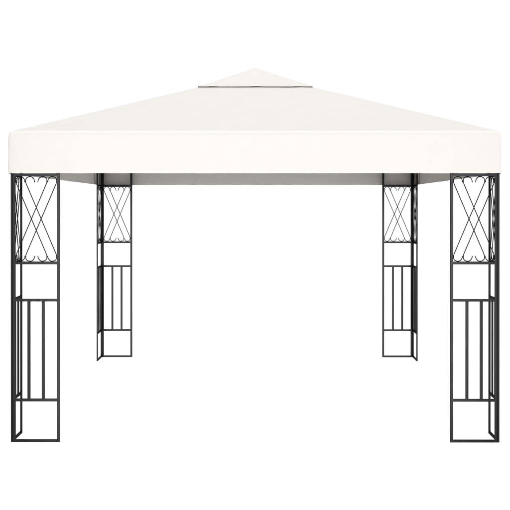 vidaXL Pavillon 3×4 m Creme Stoff