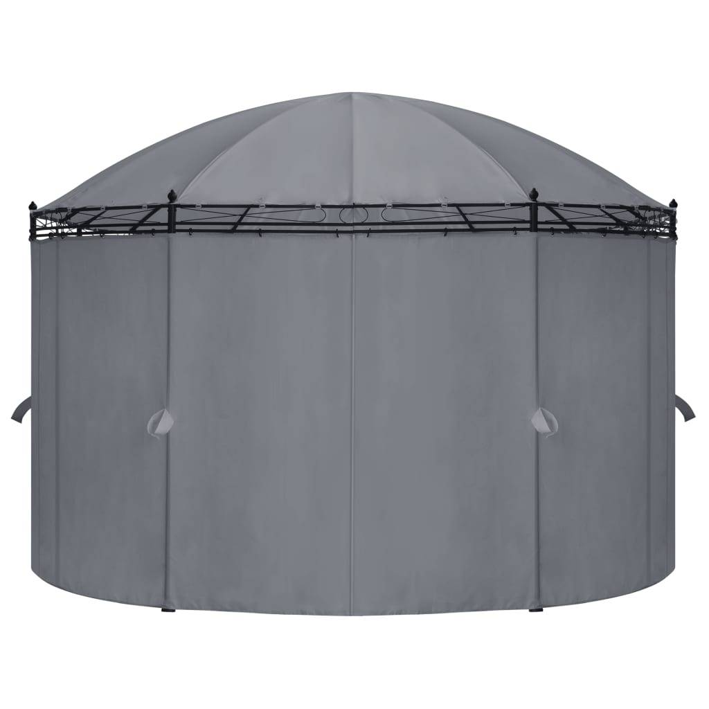 vidaXL Pavillon mit Vorhängen 520x349x255 cm Anthrazit