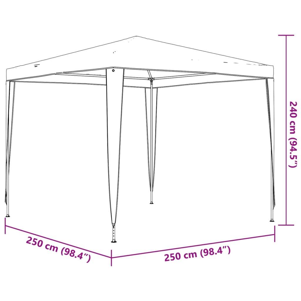 vidaXL Partyzelt 2,5 x 2,5 m Weiß