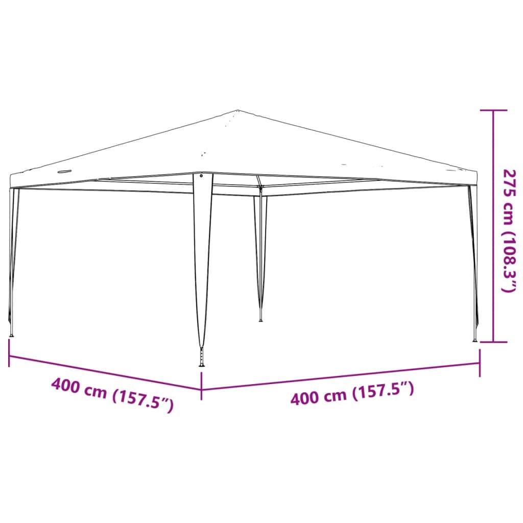 vidaXL Profi-Partyzelt 4×4 m Grün 90 g/m²