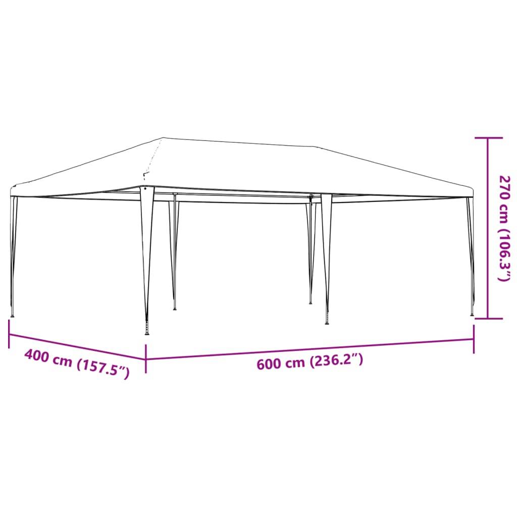 vidaXL Profi-Partyzelt 4×6 m Grün 90 g/m²