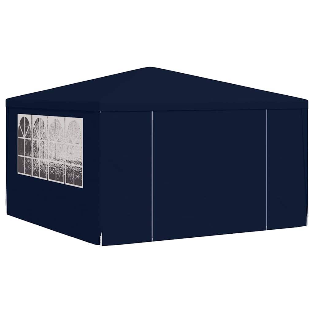 vidaXL Profi-Partyzelt mit Seitenwänden 4×4 m Blau 90 g/m²