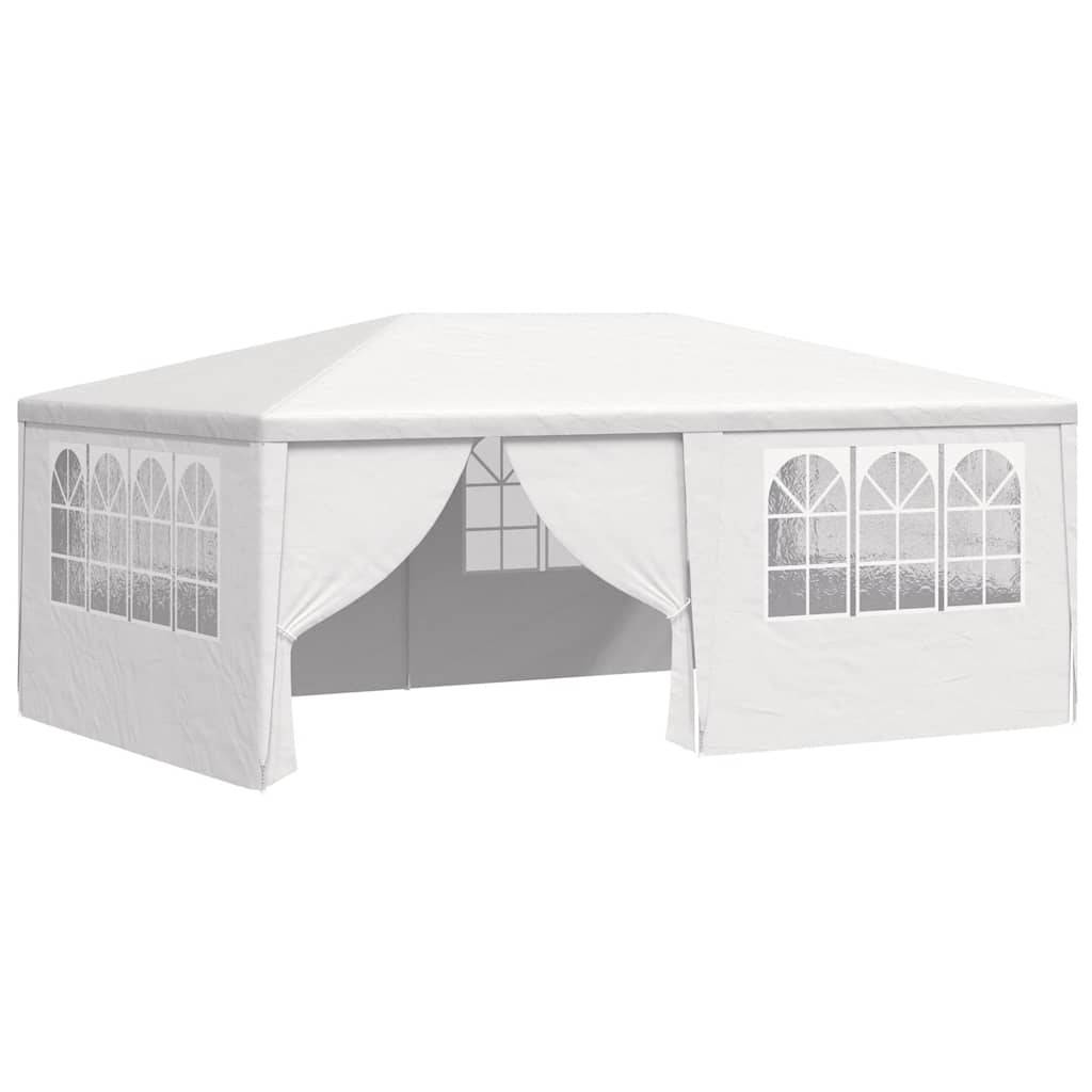 vidaXL Profi-Partyzelt mit Seitenwänden 4×6 m Weiß 90 g/m²