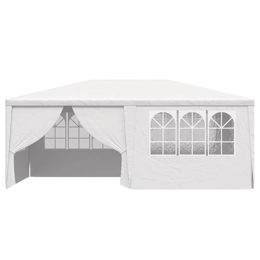 vidaXL Profi-Partyzelt mit Seitenwänden 4×6 m Weiß 90 g/m²