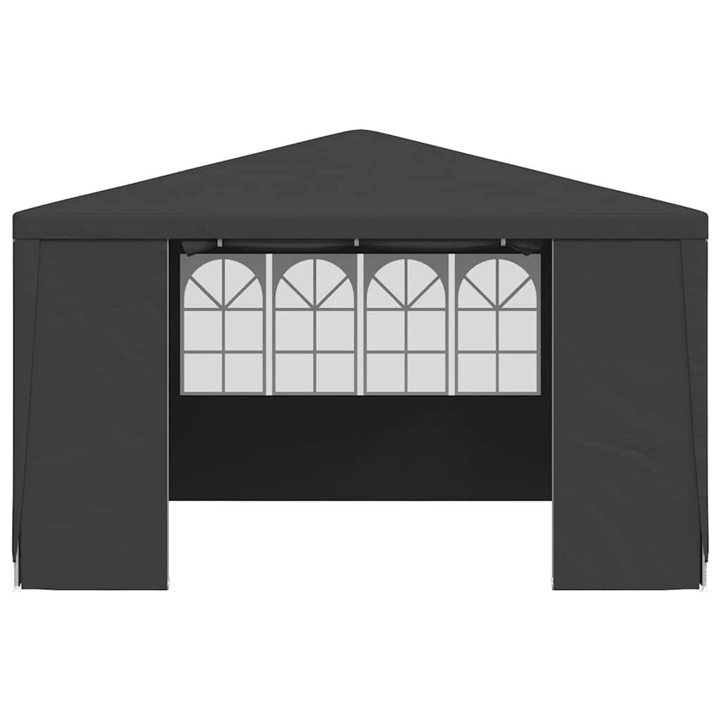 vidaXL Profi-Partyzelt mit Seitenwänden 4×4 m Anthrazit 90 g/m²
