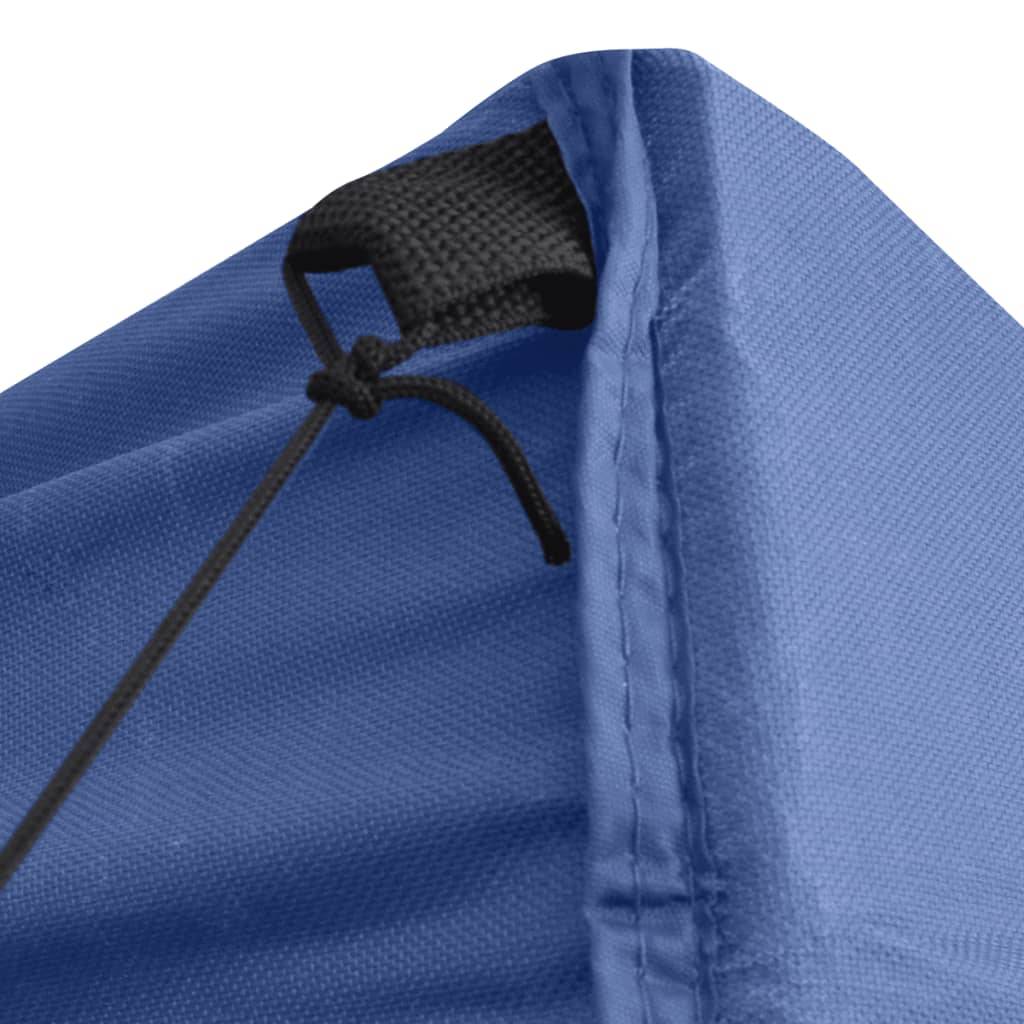 vidaXL Profi-Partyzelt Faltbar mit 4 Seitenwänden 2×2m Stahl Blau