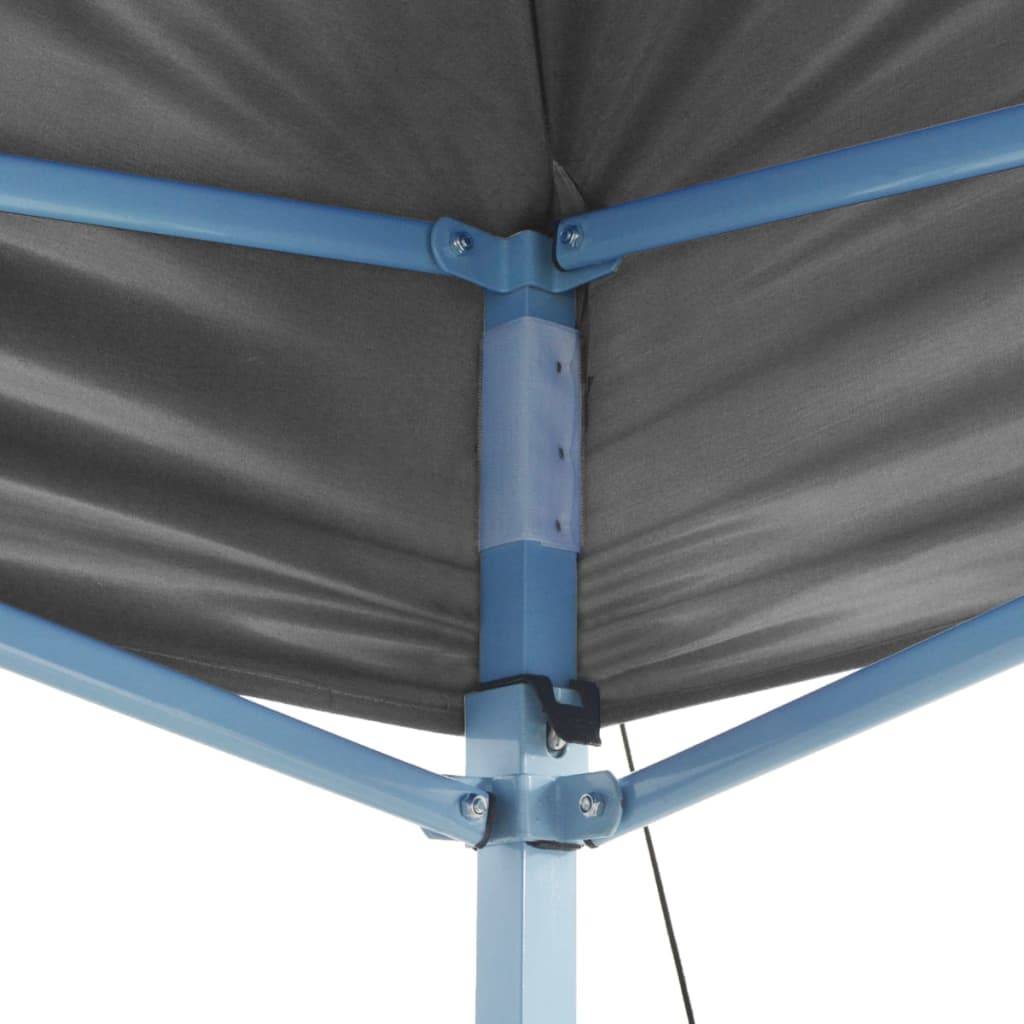 vidaXL Profi-Partyzelt Faltbar mit 2 Seitenwänden 2×2m Stahl Anthrazit