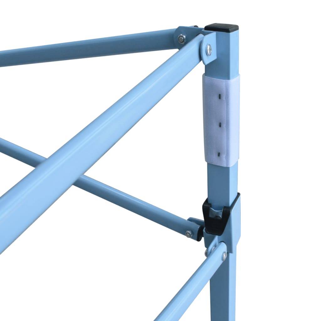 vidaXL Profi-Partyzelt Faltbar mit 3 Seitenwänden 280x410x315 cm Stahl Weiß