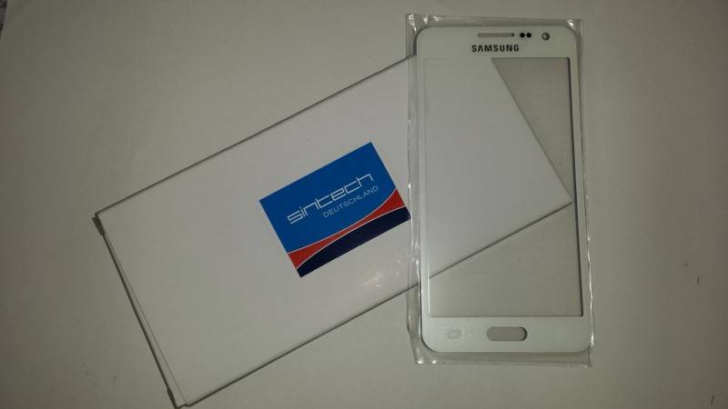 Frontscheibe für Samsung Galaxy A3 (A300F) in weiss (Pearl white)