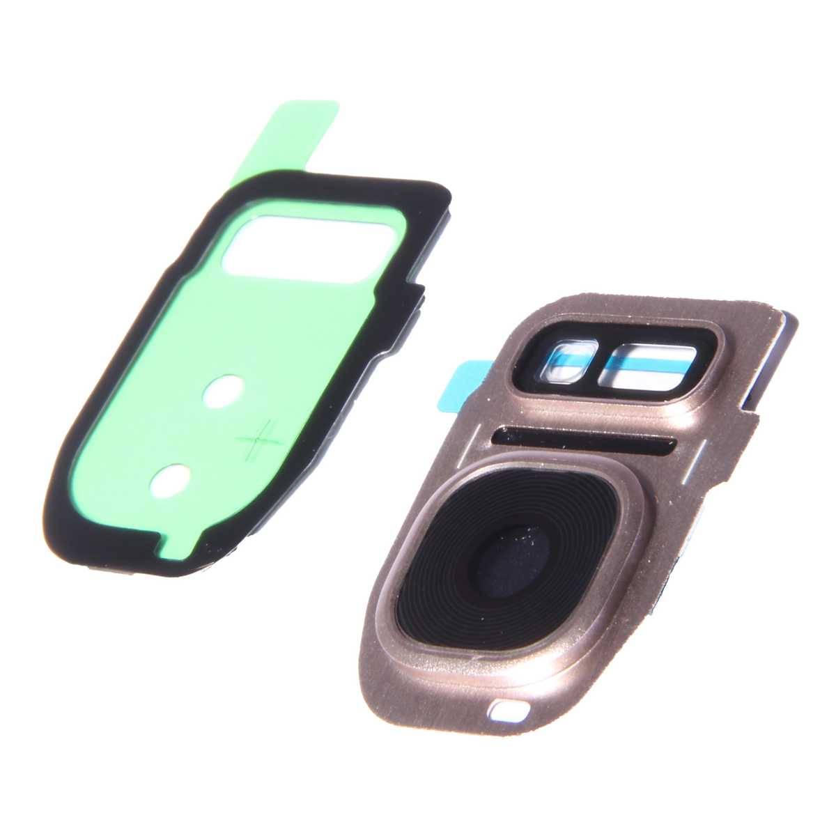 Kamera Linse (Glas) mit Rahmen (hinten) für Samsung Galaxy S7 , gold