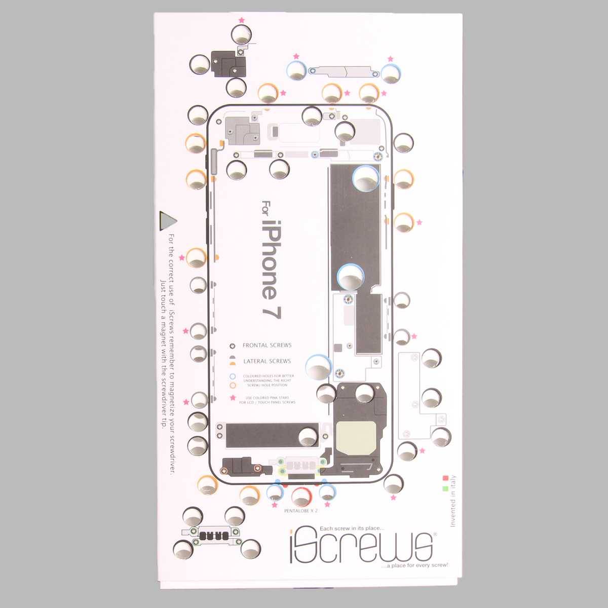 iScrews iPhone 7 Schraubenaufbewahrung für Profis