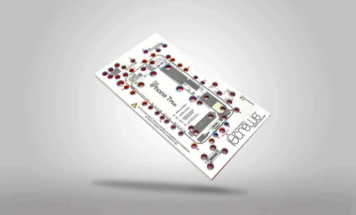 iScrews iPhone 7+ Schraubenaufbewahrung für Profis