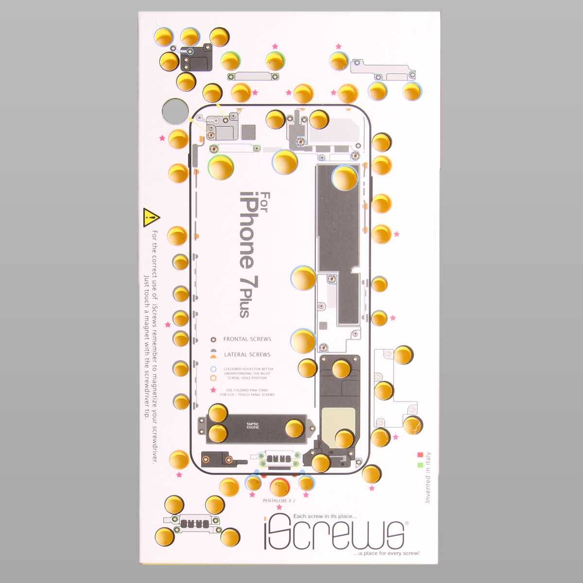 iScrews iPhone 7+ Schraubenaufbewahrung für Profis