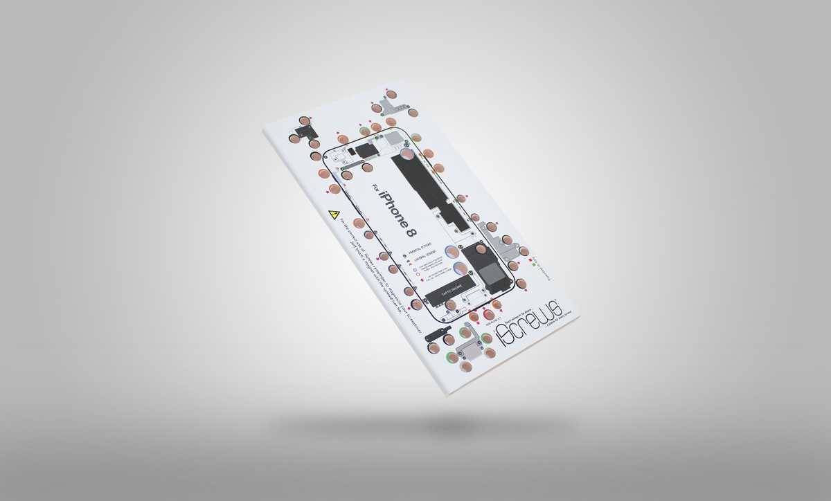 iScrews iPhone 8 Schraubenaufbewahrung für Profis