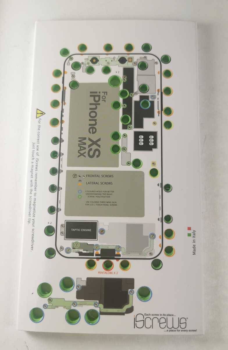 iScrews iPhone XS Max Schraubenaufbewahrung für Profis