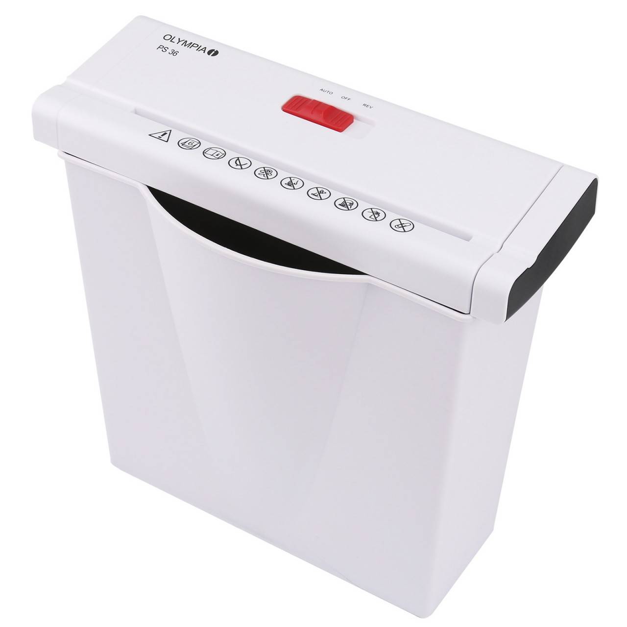 OLYMPIA PS 36 Aktenvernichter, Weiß