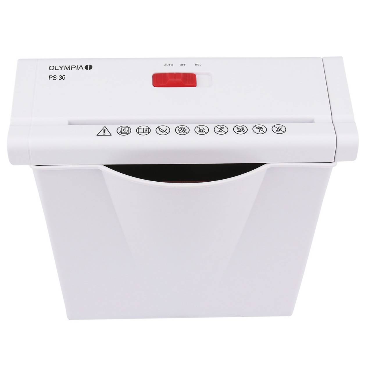 OLYMPIA PS 36 Aktenvernichter, Weiß