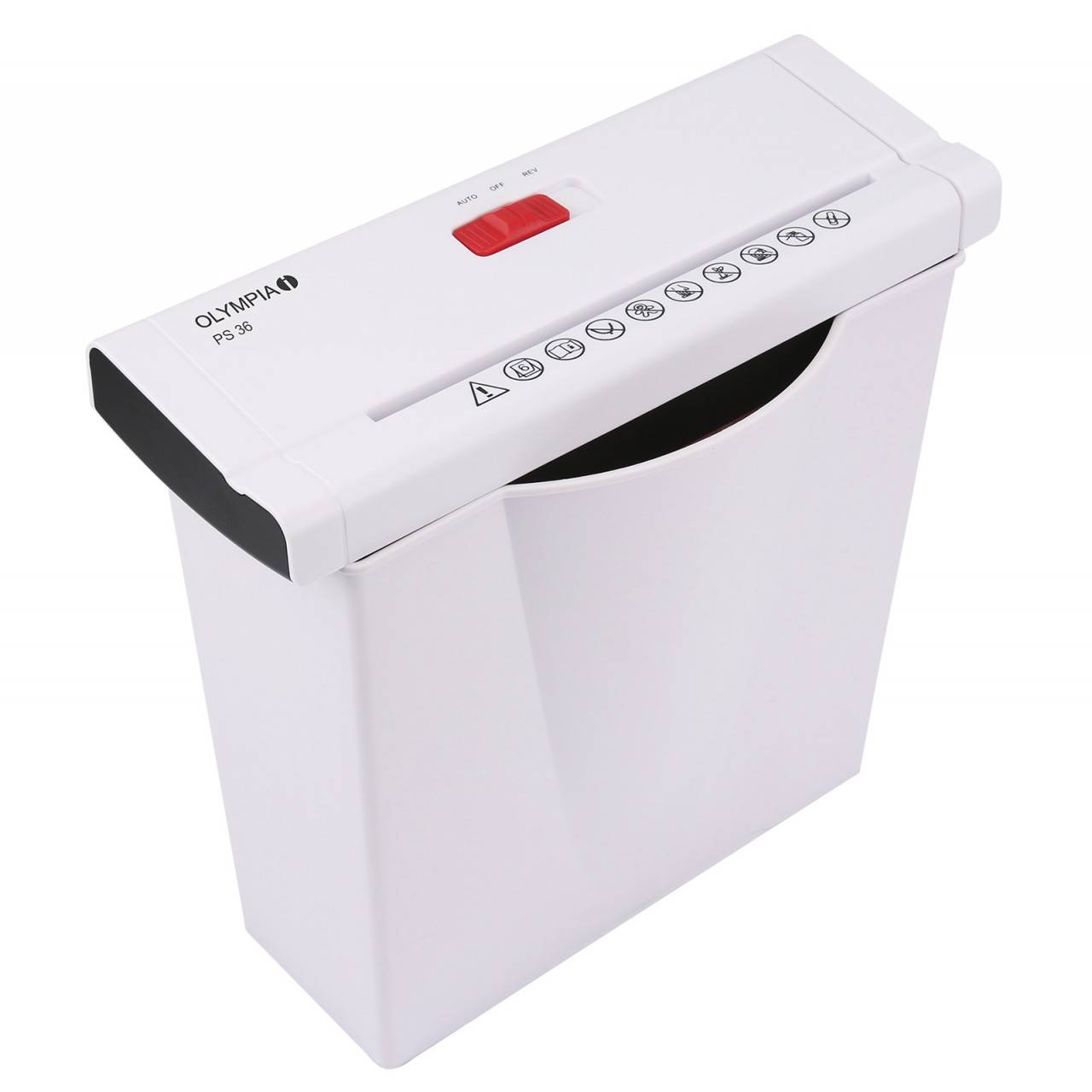 OLYMPIA PS 36 Aktenvernichter, Weiß