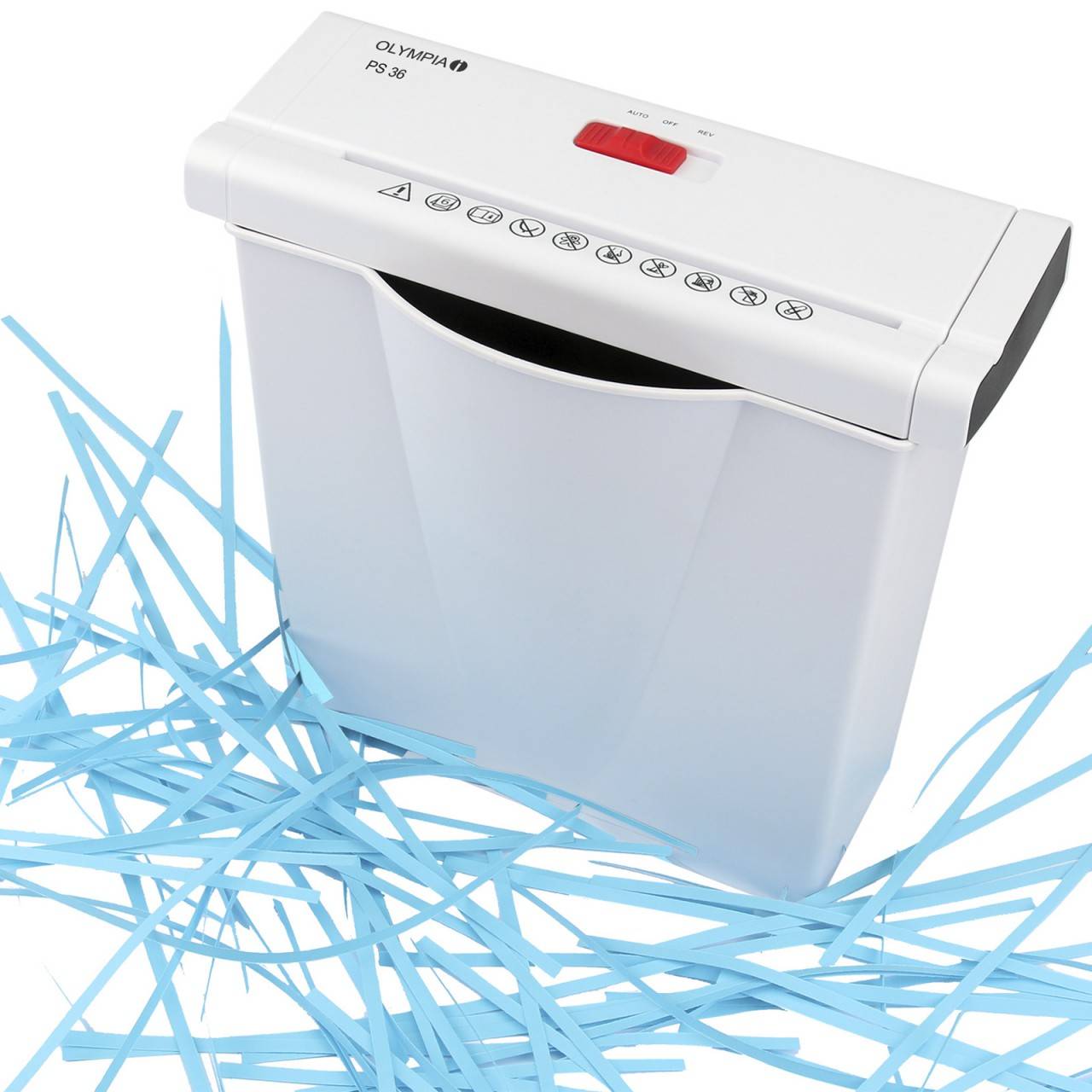 OLYMPIA PS 36 Aktenvernichter, Weiß