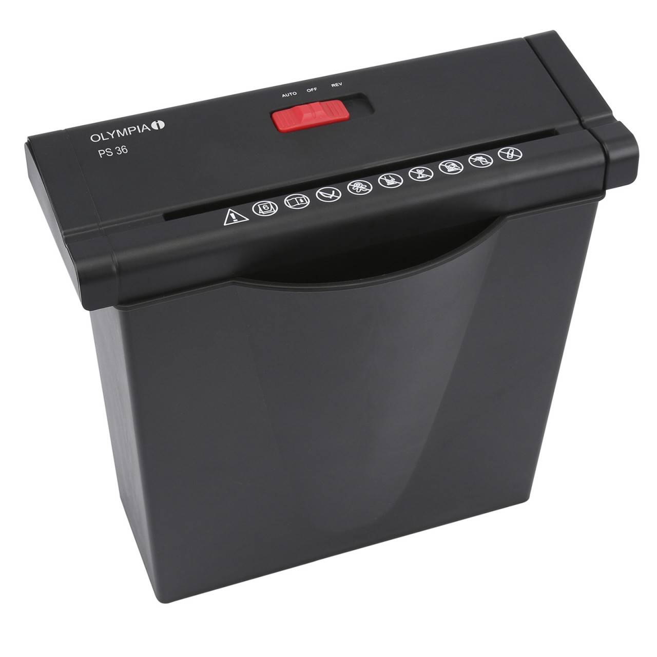 OLYMPIA PS 36 Aktenvernichter, Schwarz