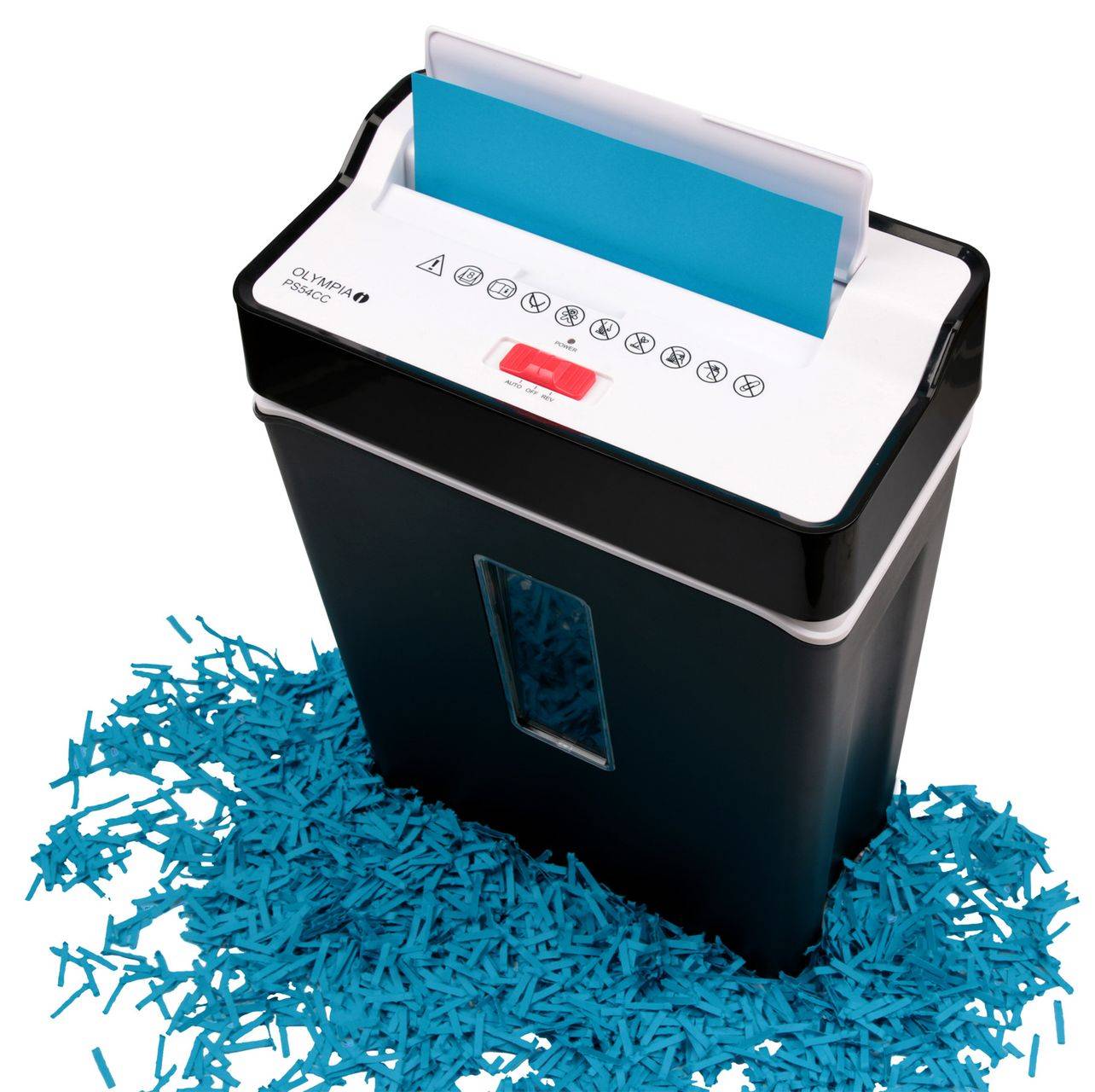 OLYMPIA PS 54 CC Aktenvernichter, Schwarz