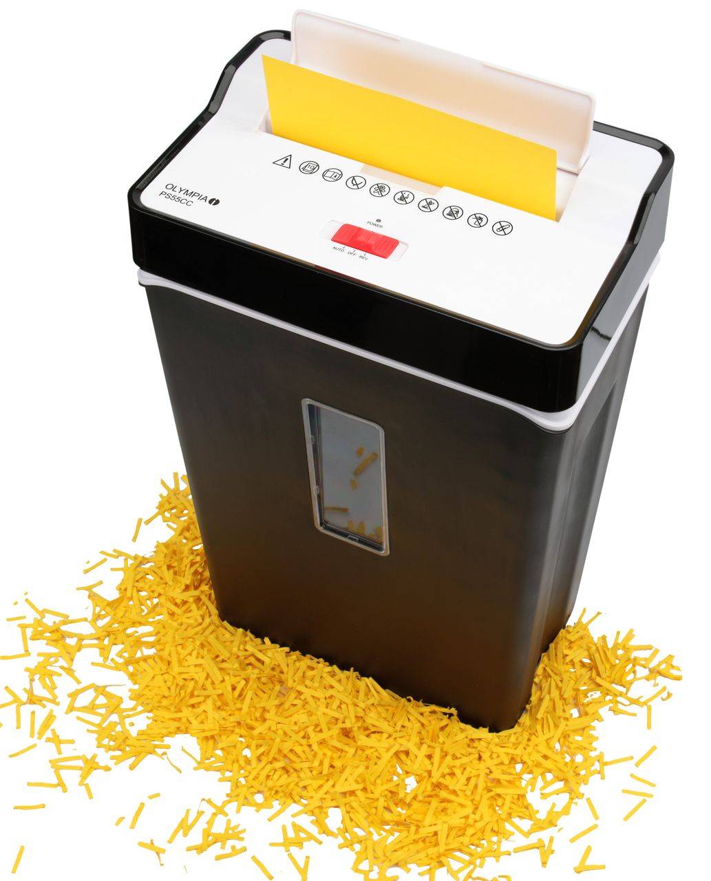 OLYMPIA PS 55 CC Aktenvernichter, Schwarz