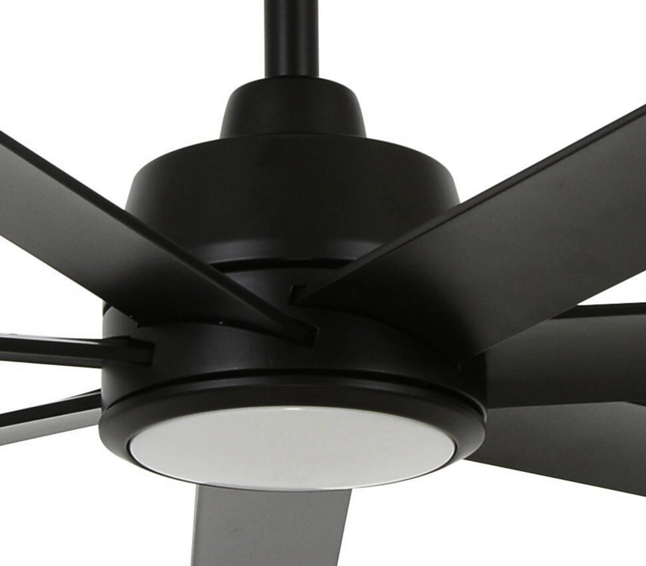 Energiespar Deckenventilator Atlanta II Schwarz mit LED