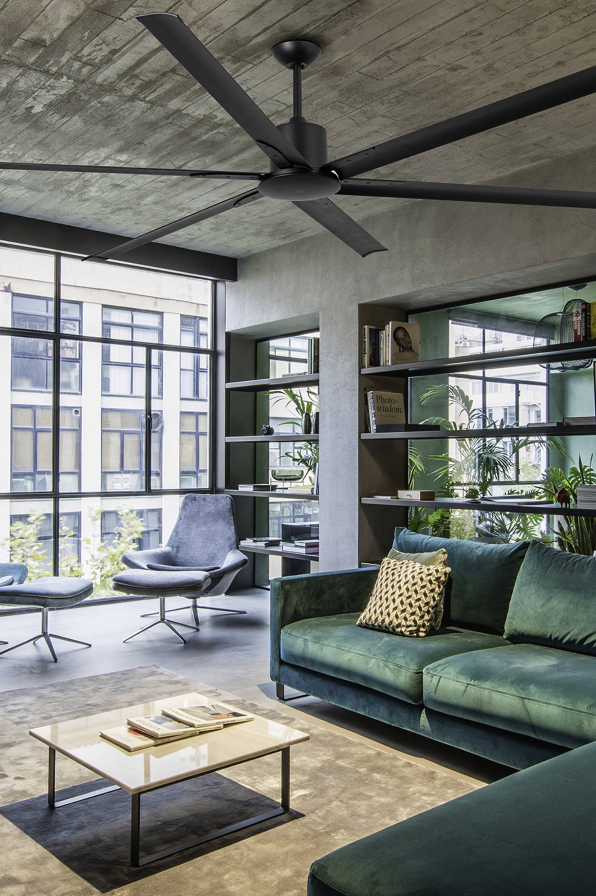 Energiespar Deckenventilator Andros Braun 213 cm