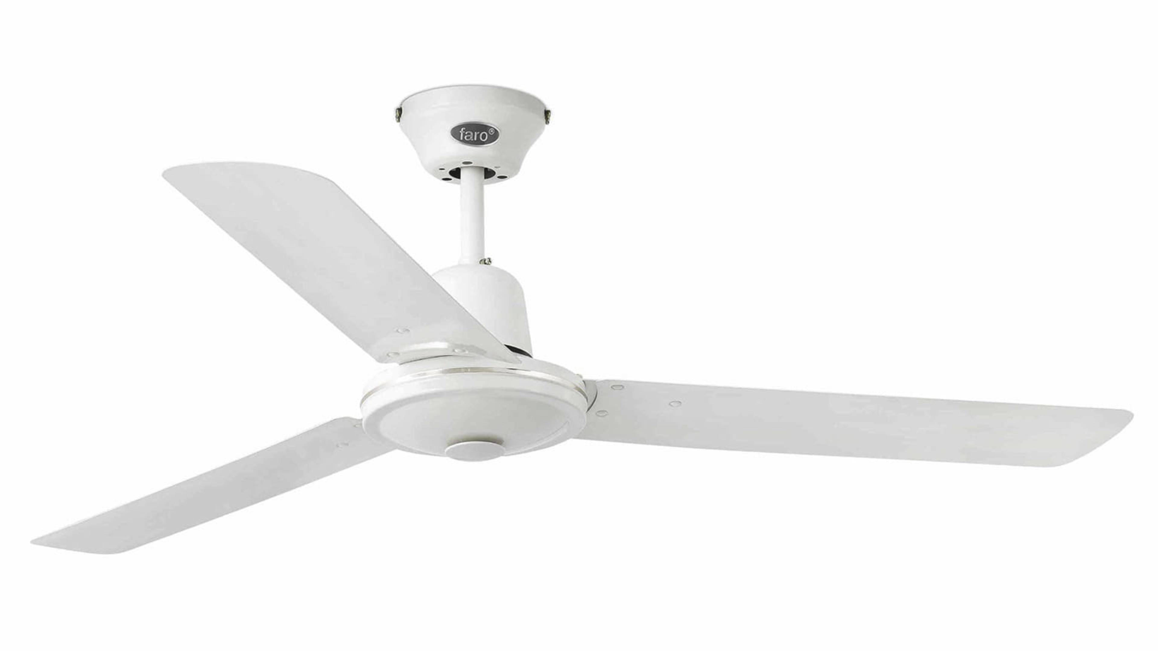 Deckenventilator Eco Indus Weiß 120 cm mit Wandschalter