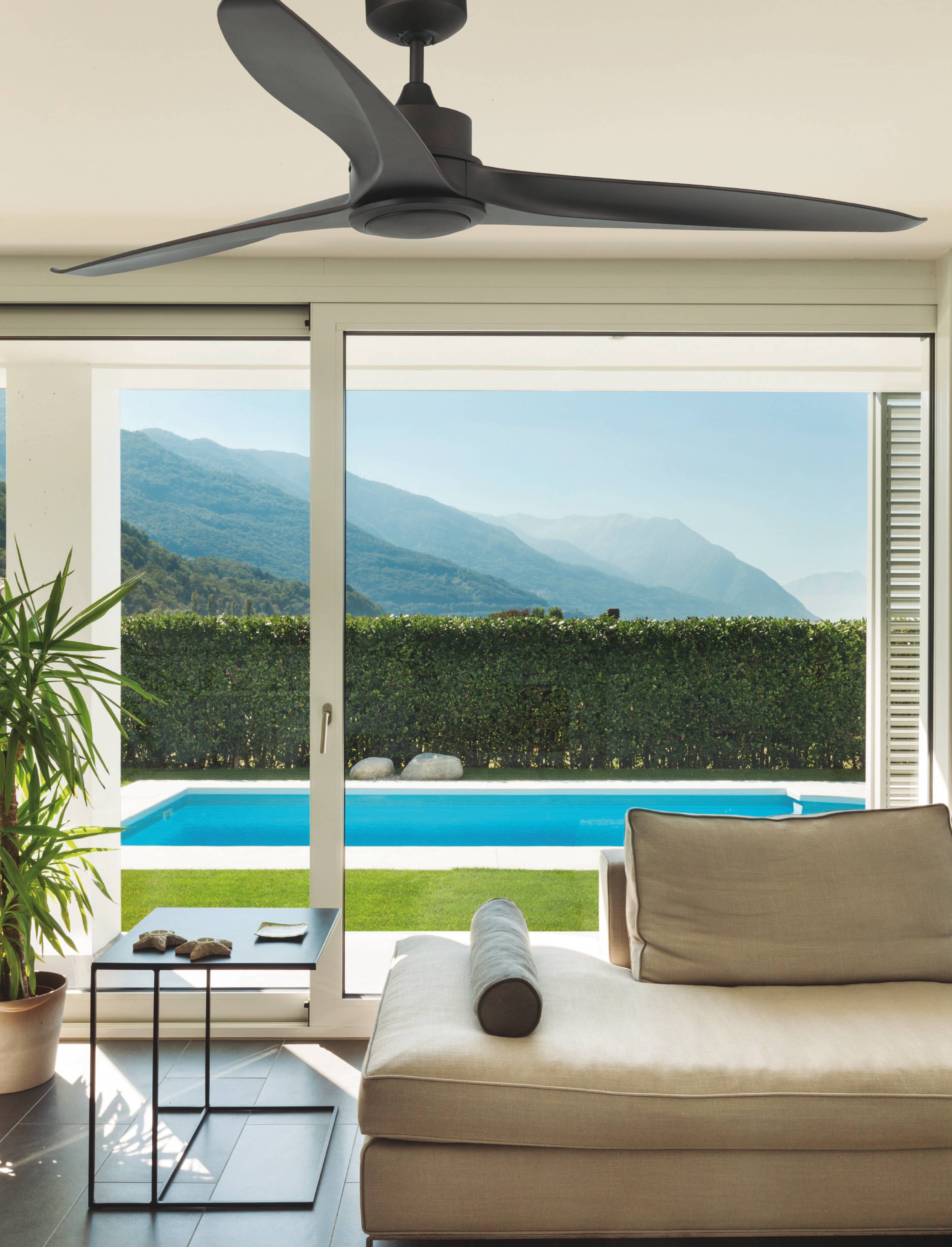 Energiespar Deckenventilator Tonic Braun