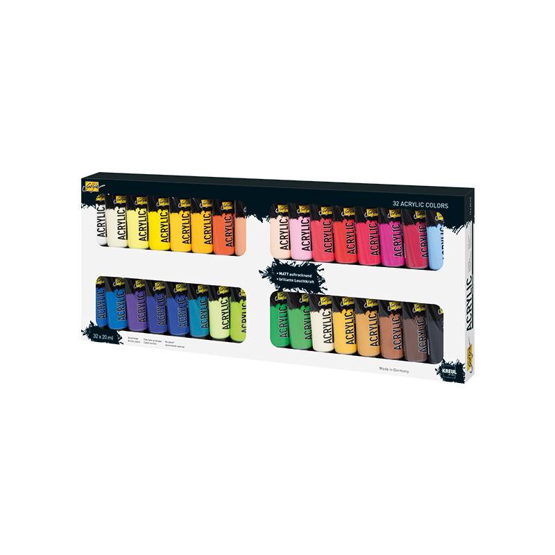 KREUL Acrylfarbe SOLO Goya Acrylic, 20 ml, 32er-Set