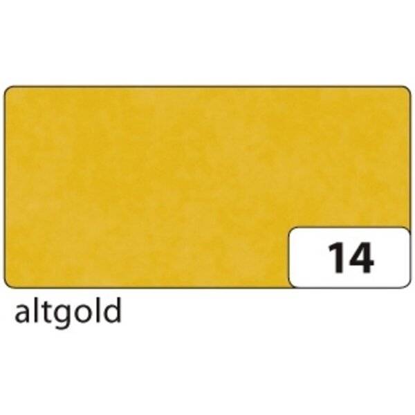 Transparentpapier - 42g 70 x 100 cm gefalzt 25 Bogen altgold.
