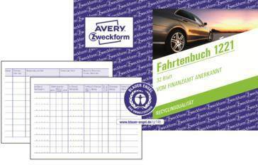 Avery Zweckform Fahrtenbuch 1221 A6 32Blatt
